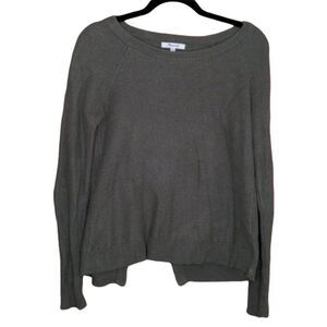 Madewell Province Green Cross-Back Pullover Sweater SZ XXS